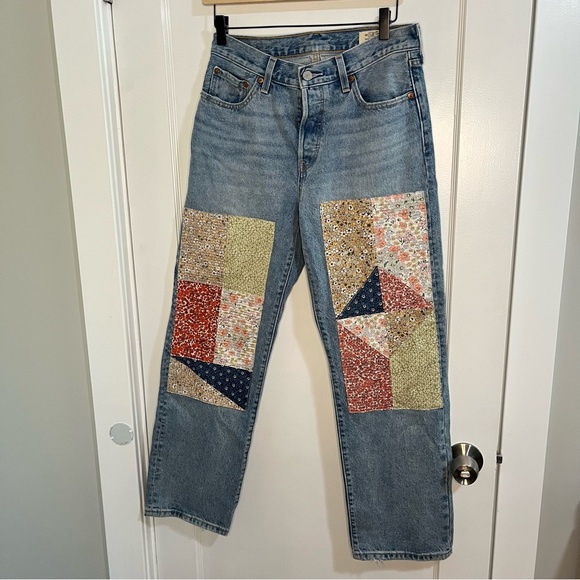 Levi's Denim - Levi’s 501 150th Anniversary Road Trippin Jeans  Patchwork